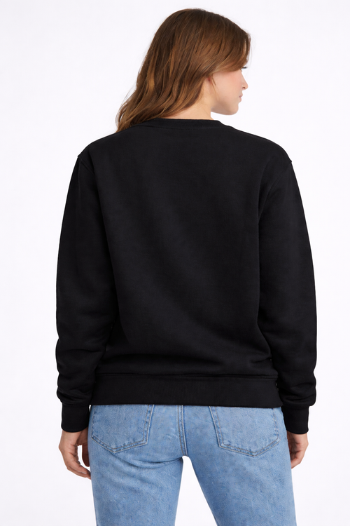 Pull manches longues noir unisexe  - everyday wear
