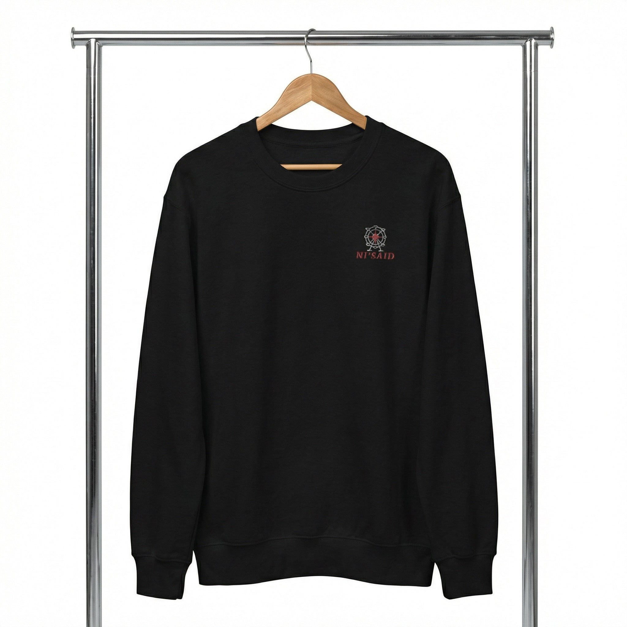 Pull manches longues noir unisexe  - everyday wear