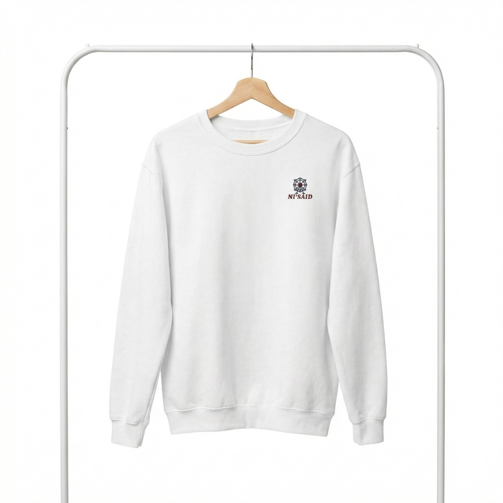 Pull manches longue blanc unisexe - everyday wear